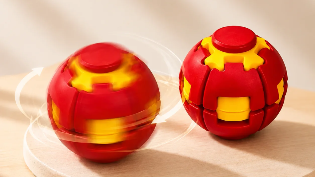 Press-to-Spin Fidget toys with interactive spinning mechanism