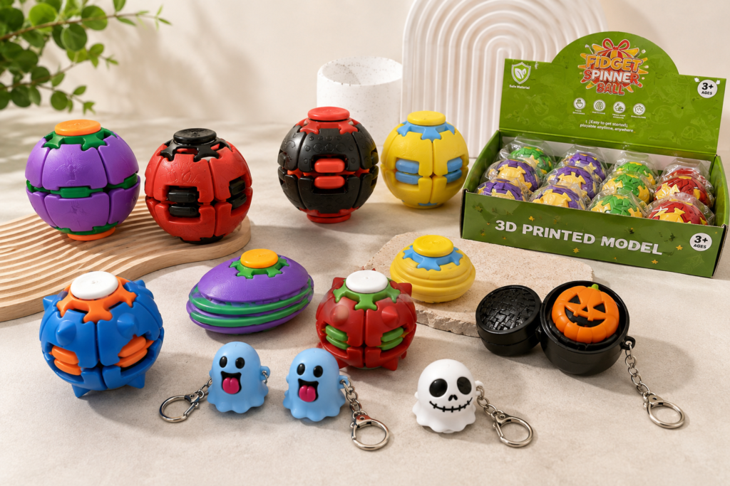 Fidget toys in 2026 featuring colorful sensory, spinner and stress-relief toy designs