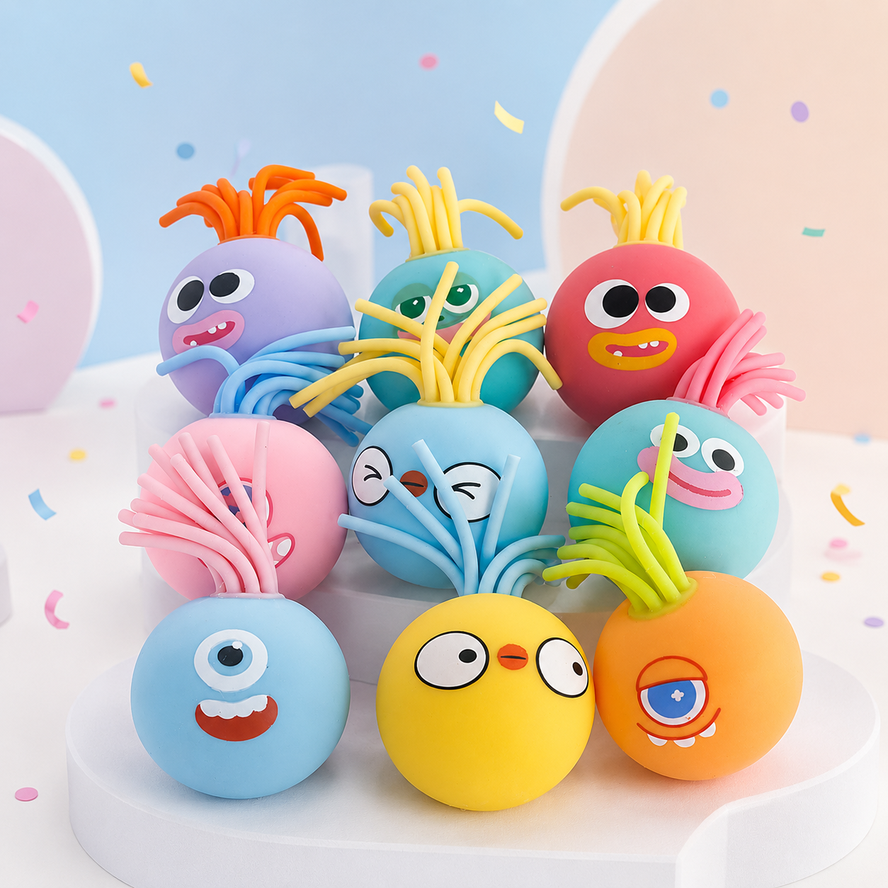 Silly Hair Monster Squishy view 2