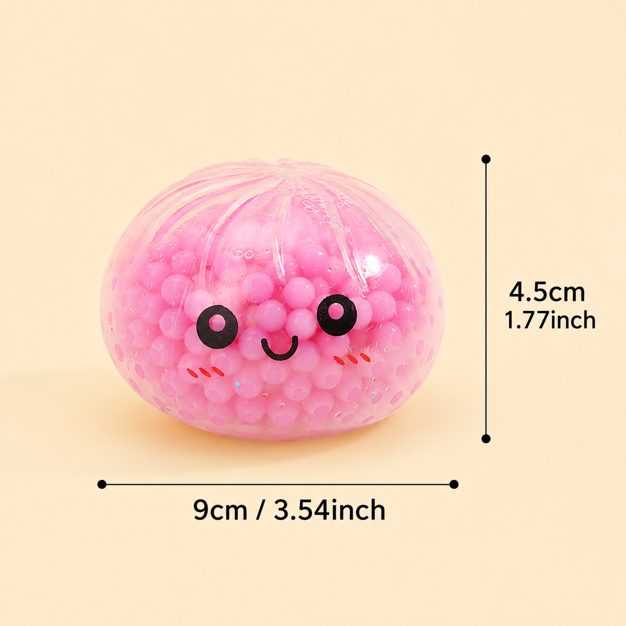 Clear Bead-Filled Dumpling Squishy view 5