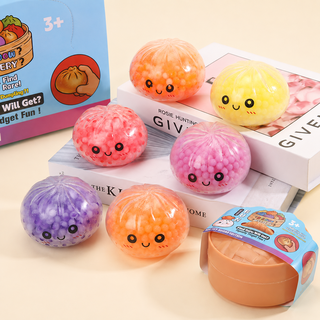 Clear Bead-Filled Dumpling Squishy view 2
