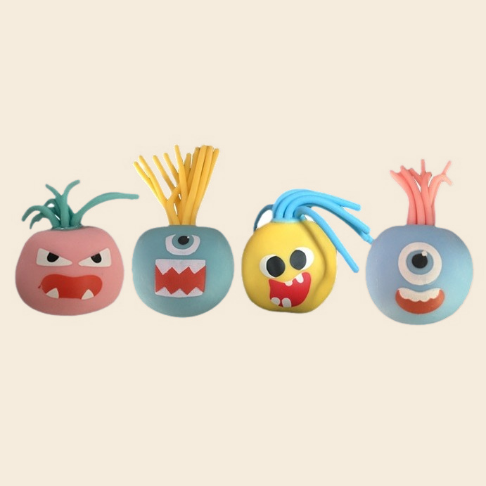 Silly Hair Monster Squishy view 3