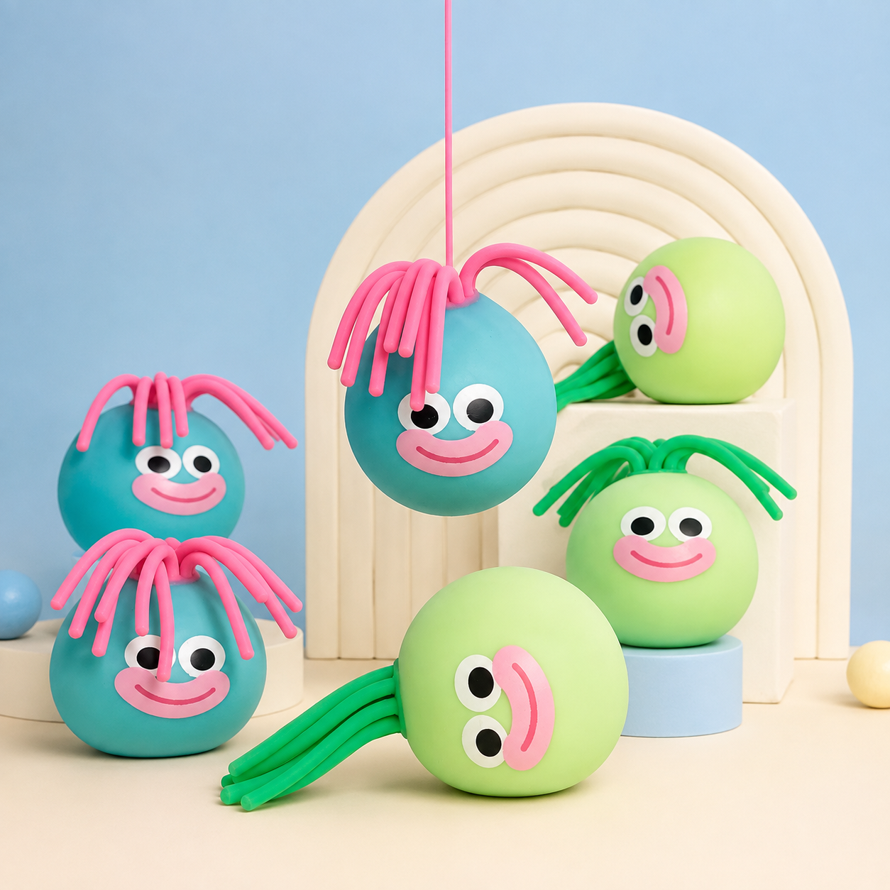 Silly Hair Monster Squishy view 4