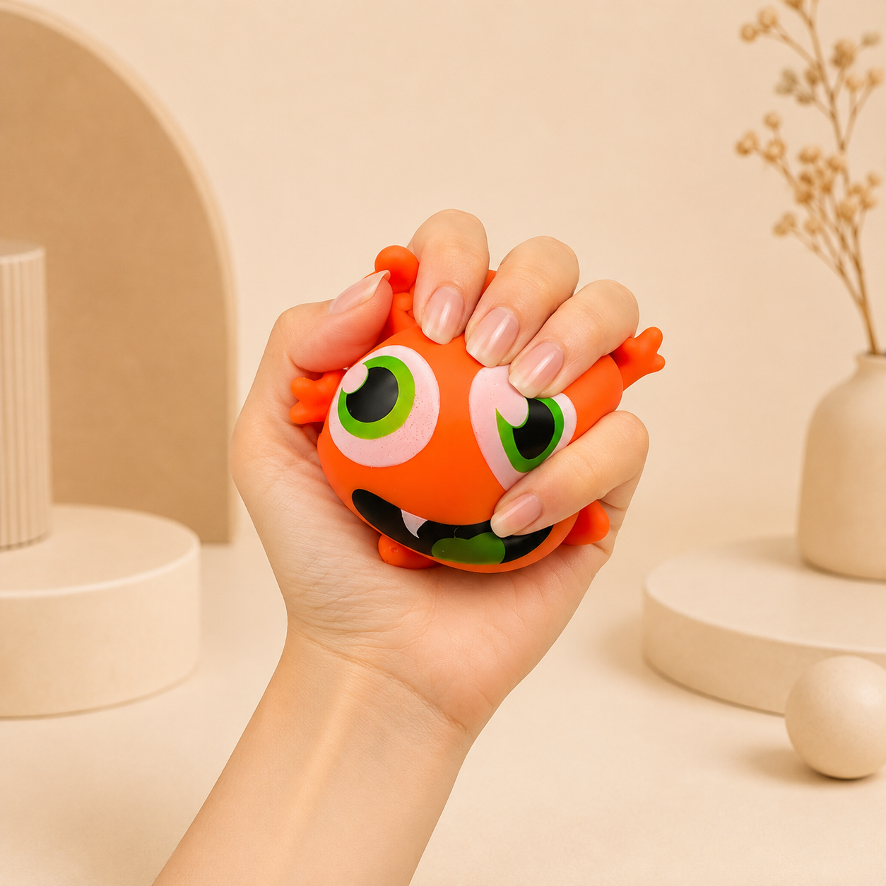 Funny Face Flour-Filled Monster Squishy view 4