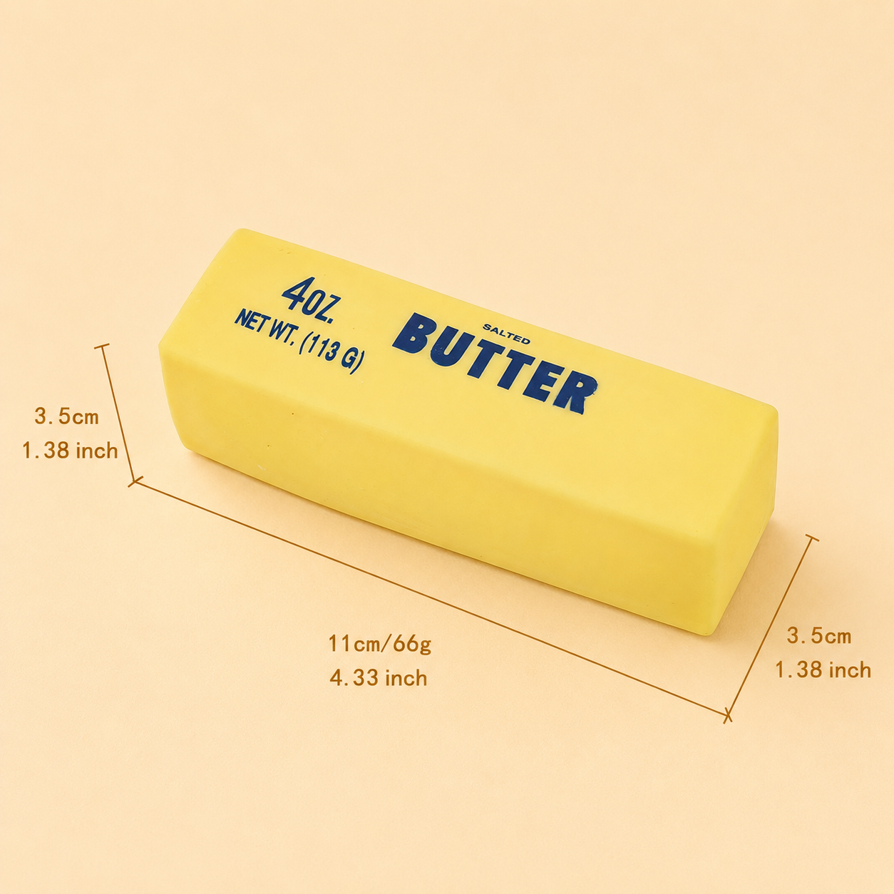 Realistic Butter Stick Squishy view 4