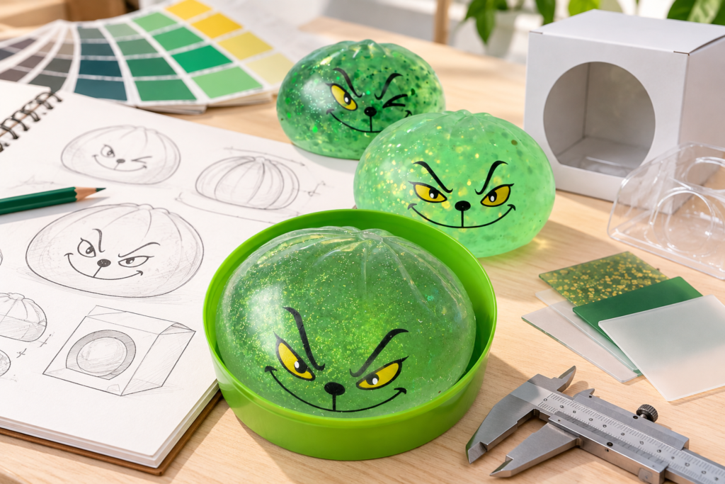 OEM toy manufacturer product development with toy samples, design sketches and packaging references