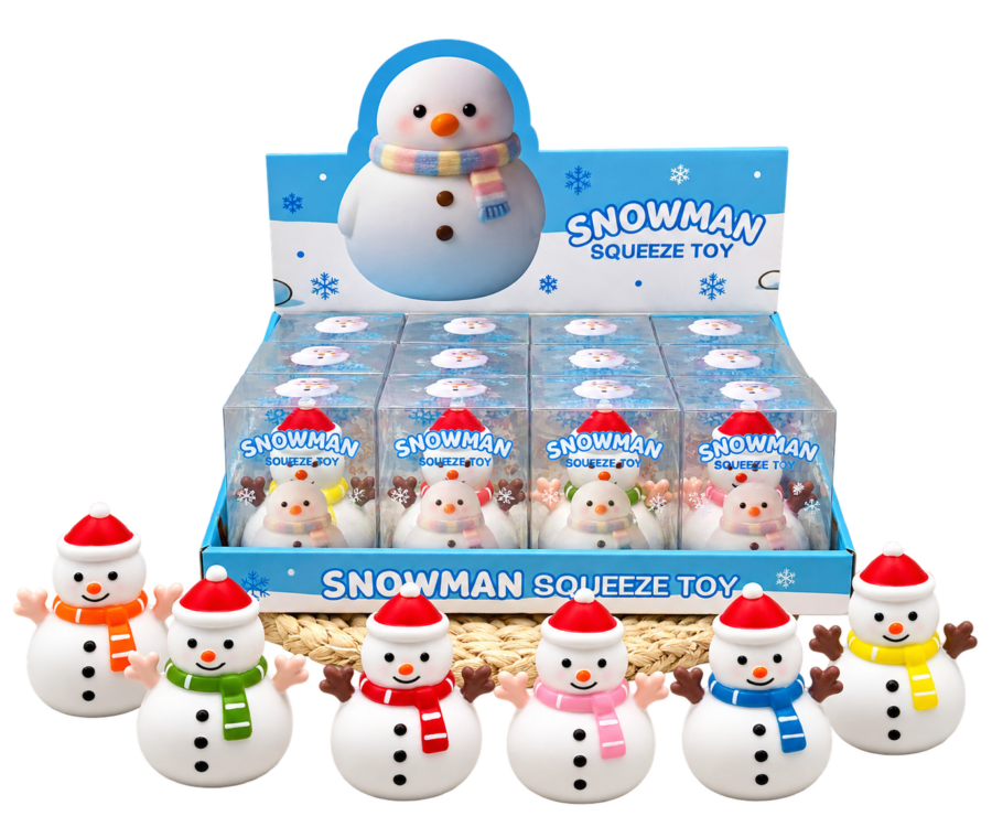 Christmas Squishy Toy Collection – Snowman & Santa Claus