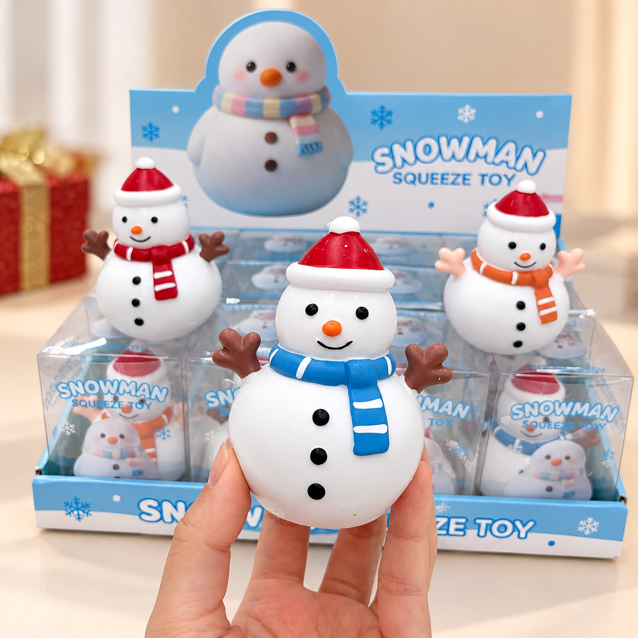 Christmas Squishy Toy Collection – Snowman & Santa Claus view 4