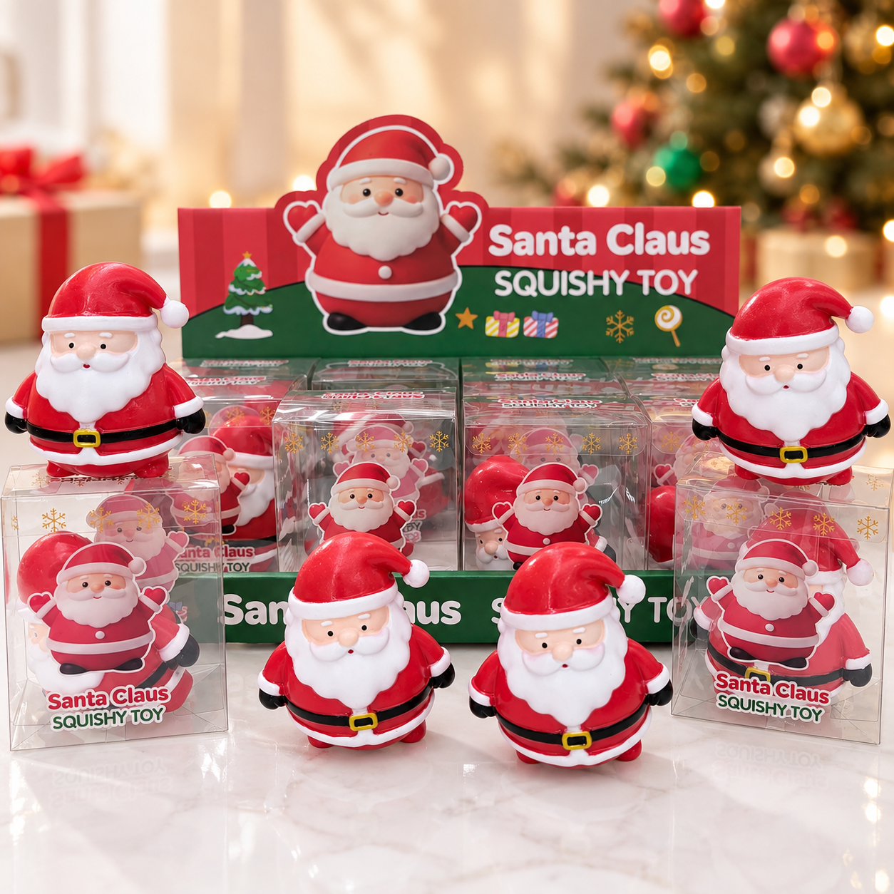 Christmas Squishy Toy Collection – Snowman & Santa Claus view 5