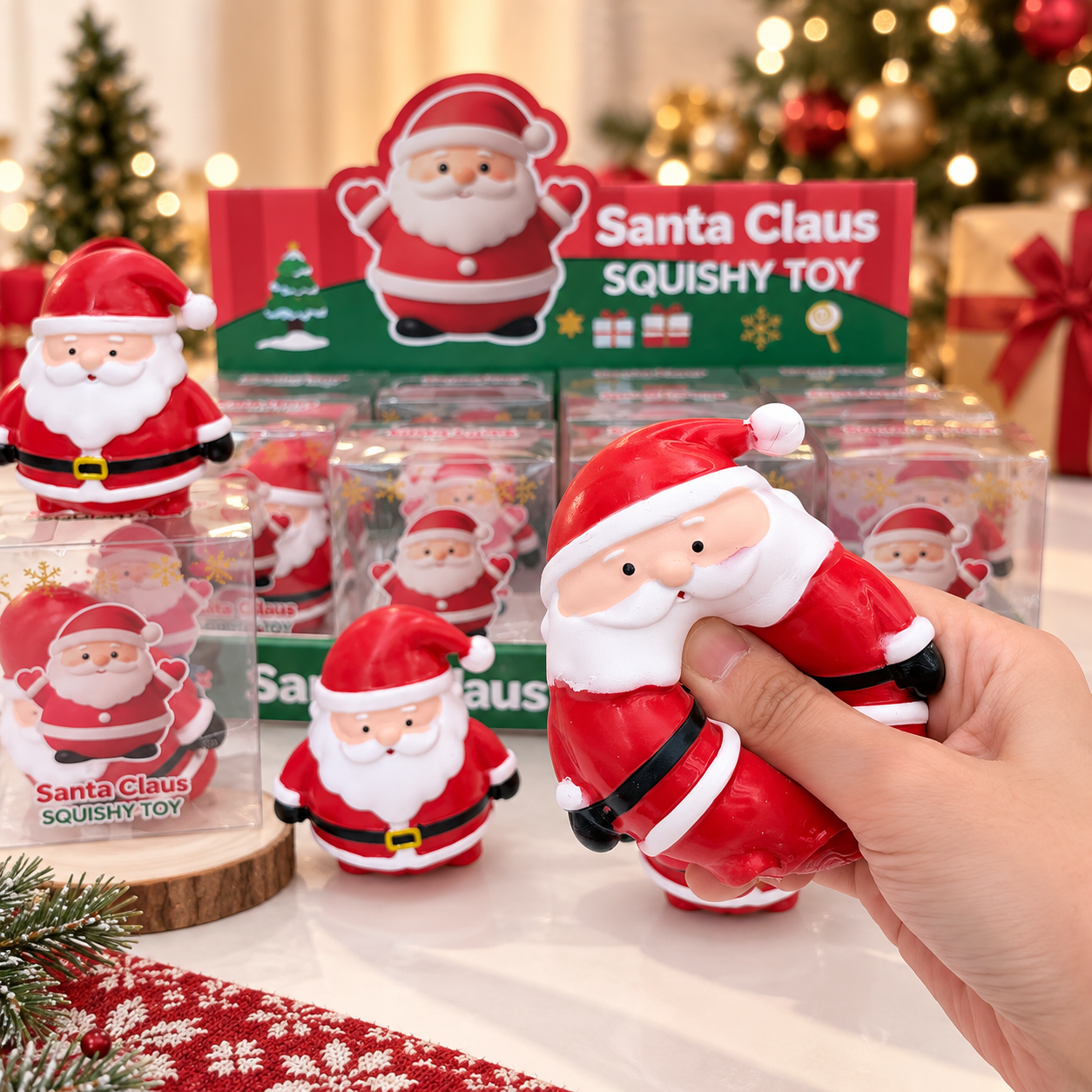 Christmas Squishy Toy Collection – Snowman & Santa Claus view 7