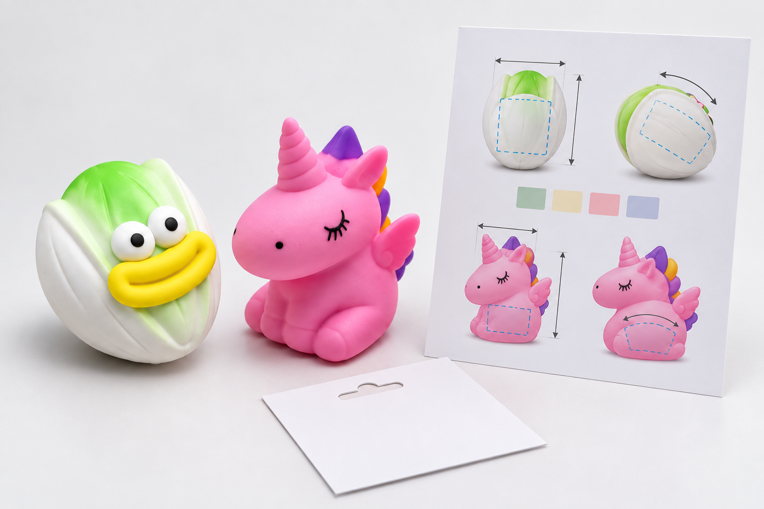 Logo placement proof for custom stress toys with curved surfaces